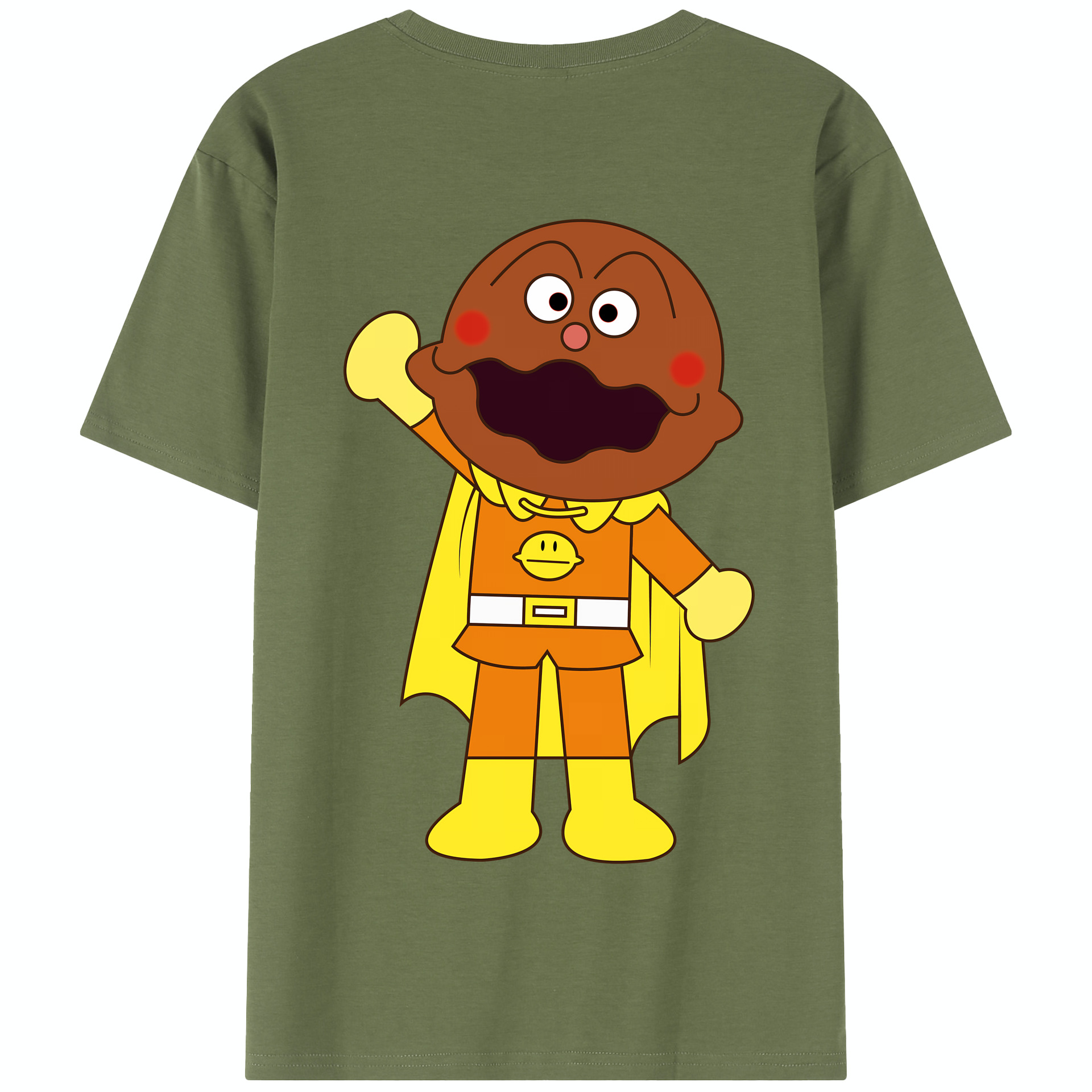 （画像用） アンパンマン Anpanman 綿100％半袖Tシャツ（背面プリント）